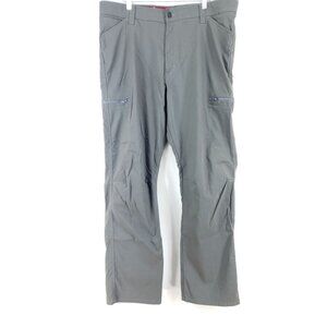 Wrangler Outdoor Nylon Blend Mens 38x30 Gray Pants Straight Leg High Rise